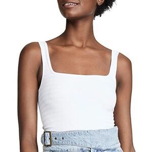 Free People Square One Seamless Cami in White Size XS/S NWT